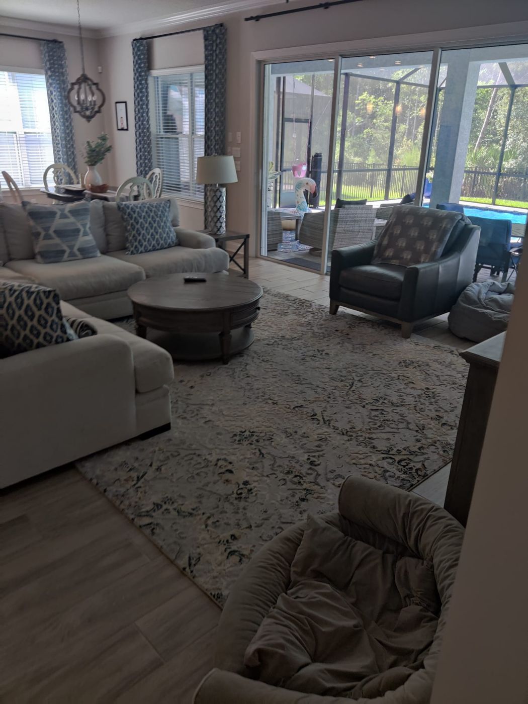 Clean living room